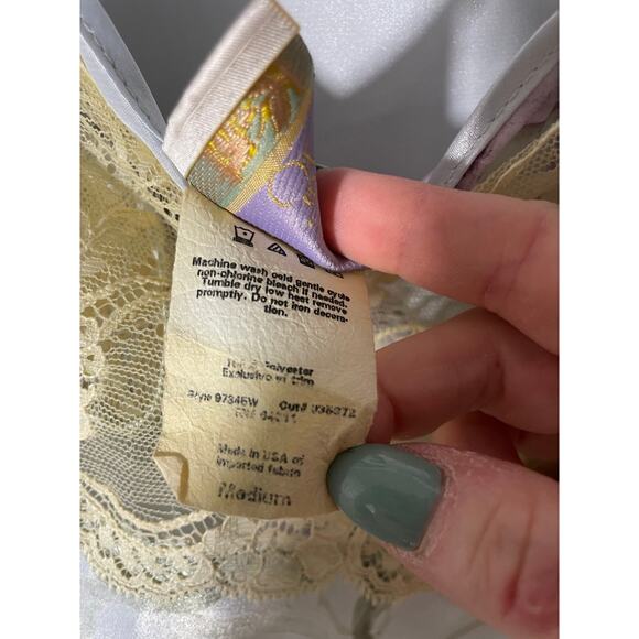 Vintage 90's California Dynasty Night Gown and Robe Matching Intimate Set Boho M - Picture 5 of 6